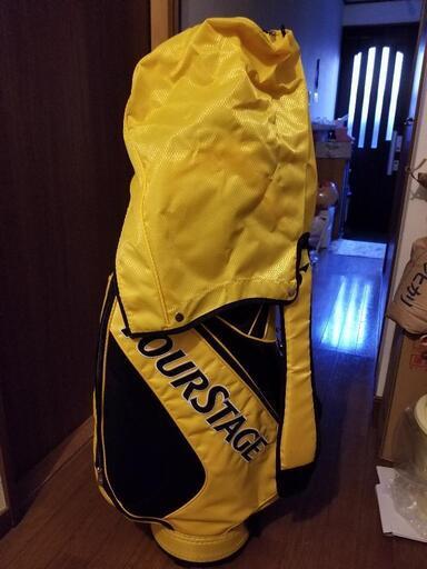 完全未使用！】ツアーステージ ゴルフバッグ 黄色