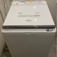 AI搭載洗濯機（日立、BWDX120c(w)、タテ型洗濯乾燥機）