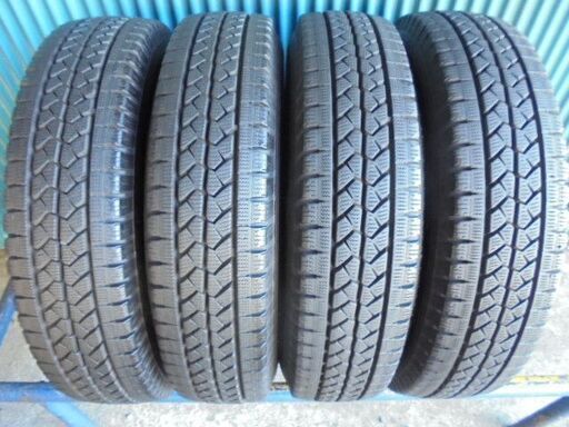 ブリヂストン　BLIZZAK VL1　155/80R14　88/86N LT　4本　9.5分溝2本と8～9分溝2本