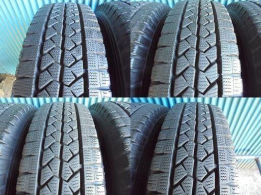 ブリヂストン BLIZZAK VL1 155/80R14 88/86N LT 4本 9.5分溝2本と