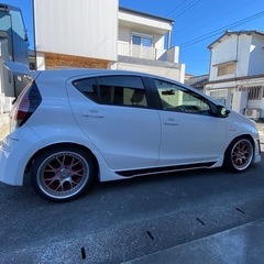 最終価格 車検満タン トヨタ アクア カスタム エアサス付き カッコイイ さかなかぁ 大村のアクアの中古車 ジモティー