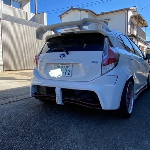 最終価格 車検満タン トヨタ アクア カスタム エアサス付き カッコイイ さかなかぁ 大村のアクアの中古車 ジモティー