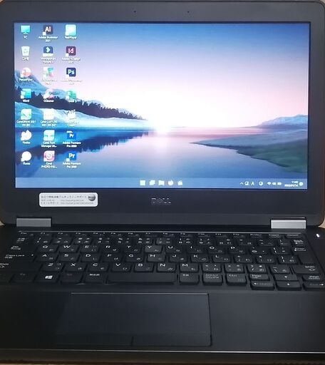 Dellノートパソコン i7（中古）、8GBのメモリ、SSD128GB、12.5画面、Intel HDグラフィックス、HDMI、Usb 3.0、Bluetooth, Windows11, Office2021,Adobe premiere2020,Illustrator2021等。