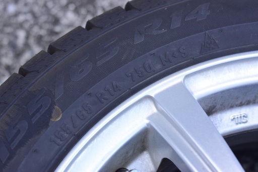 値下げ↘️中古美品｜軽自動車｜スタッドレスタイヤ+ホイル｜ピレリ｜ICE ASIMMETRICO 155/65R14｜4本セット
