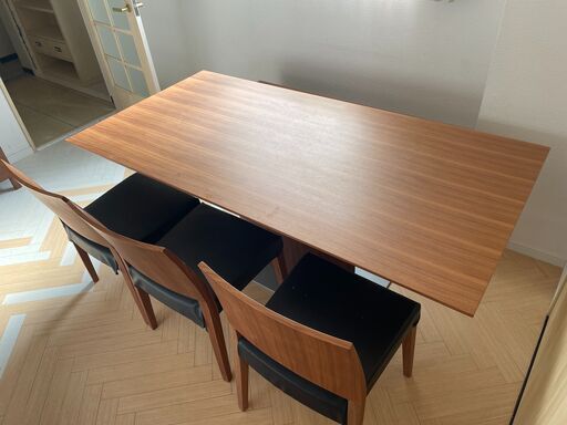 【moda en casa/モダンエンカーサ】高級デザイナーズ家具 180cmサイズのダイニングテーブルセット