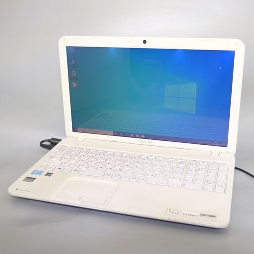 新品高速SSD ノートパソコン 中古美品 15.6型 TOSHIBA 東芝 T452/33HWY 第3世代 Core i3 4GB DVDRW 無線 Wi-Fi カメラ Win10 Office