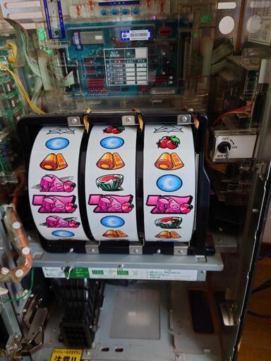 パチスロ実機 忍魂 初代 コイン不要機付き