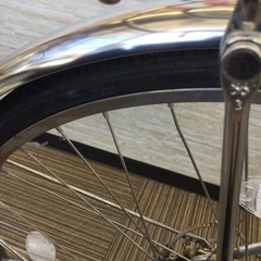 ☆1/14【✨3段変速✨】Panasonic パナソニック 26インチ電動自転車 自転車 シルバー バッテリー•鍵付き 充電器無し 01C6702