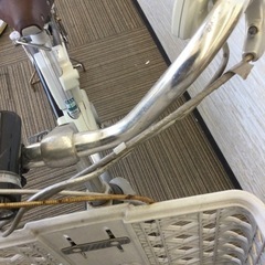 ☆1/14【✨3段変速✨】Panasonic パナソニック 26インチ電動自転車 自転車 シルバー バッテリー•鍵付き 充電器無し 01C6702