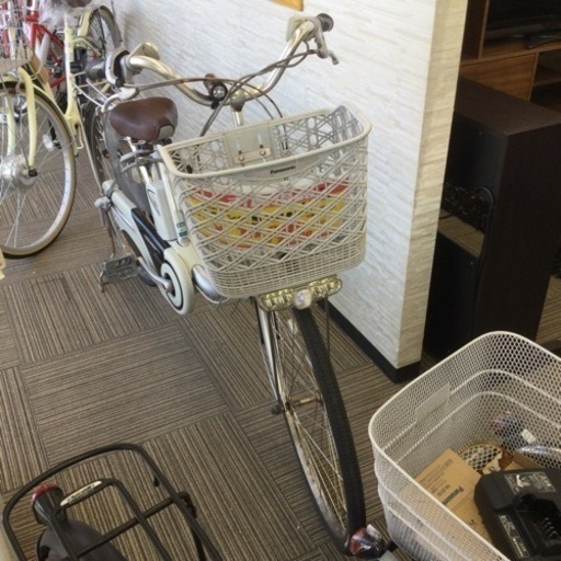 ☆1/14【✨3段変速✨】Panasonic パナソニック 26インチ電動自転車 自転車 シルバー バッテリー•鍵付き 充電器無し 01C6702