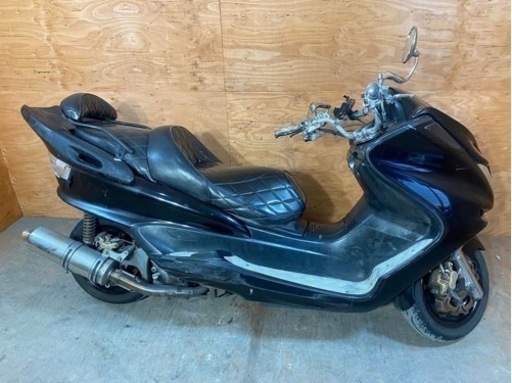 ☆お支払総額 5.8万円☆ ヤマハ マジェスティ250C SG03J  社外マフラー！リアスポ！ タンデムバー付き♪ 通勤通学に♪ カスタムベースにも！ 関東圏内即日配送可能です！ ☆お支払総額 5.8万円☆ ヤマハ マジェスティ250C SG03J 社外マフラー