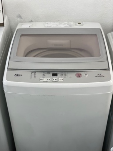 送料・設置込み　洗濯機　7kg AQUA 2017年