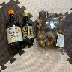 未開封:干し椎茸、醤油、めんつゆ