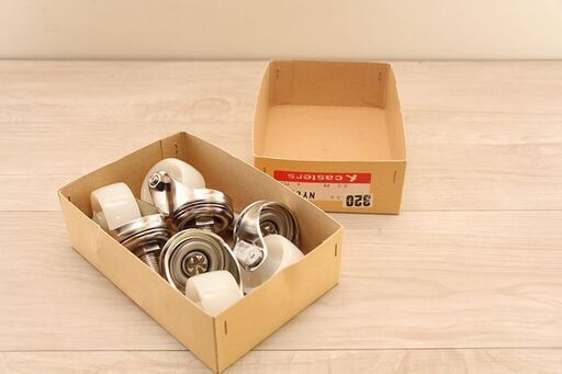 キャスター 白 4個セット casters NYLON 50mm 4PCS ×10 (HD1182ktxY)