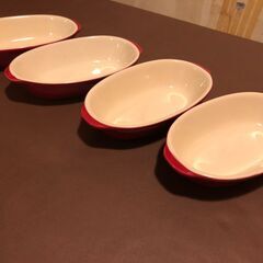 【無料】グラタン皿　赤色