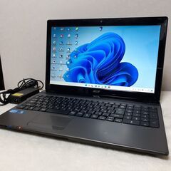 お取引中です】acer Aspire 15インチ i5 8GB SSD（250） カメラ Wi-Fi