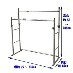 【ネット決済】アイリスオーヤマ 押入れ用ハンガーラック