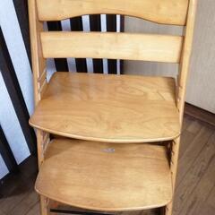 木製子供椅子ハイチェア