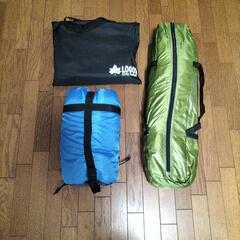 【ネット決済】【決定】キャンプ用品！テント＆寝袋＆焚き火台