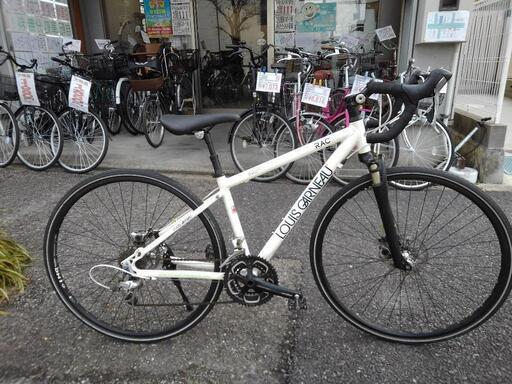 値下げ！中古自転車１８４０　ロードバイク　ルイガノ　2007年モデル　LGS-RAC DS　７００×３２C　３×１０段ギヤ　アルミフレーム　ディスクブレーキ　フロントサスペンション　シートサスペンション　フレームサイズ４００㍉　身長１５５㎝から　定価税込１４７０００円