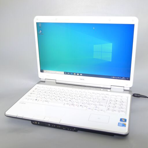 大容量HDD-500G ホワイト ノートパソコン 16型ワイド NEC PC-LL750AS1YW 中古良品 Core i5 4GB Blu-ray 無線 Wi-Fi Windows10 Office