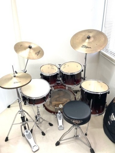 【引き取り限定】◆YAMAHA◆ドラムセット STAGE CUSTOM ADVANTAGE NOUVEAU ＋ Zildjian シンバルセット