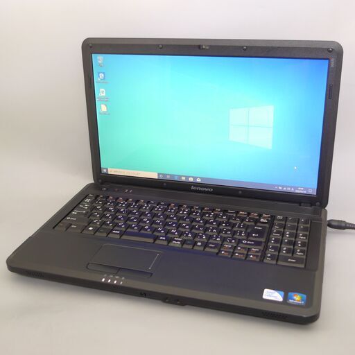 即使用可 中古美品 ノートパソコン 15.6型ワイド Lenovo レノボ G550 Celeron 4GB DVDマルチ 無線 Wi-Fi カメラ Windows10 Office
