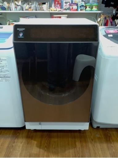 SHARP シャープ　ドラム式洗濯乾燥機　ES-G110-TL 2018年製　輸送用固定ボルト付き