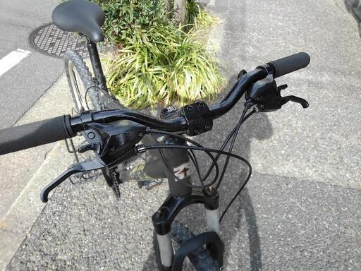 値下げ！中古自転車1841 前後タイヤ新品！ マウンテンバイク 