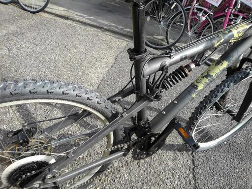 値下げ！中古自転車1841 前後タイヤ新品！ マウンテンバイク
