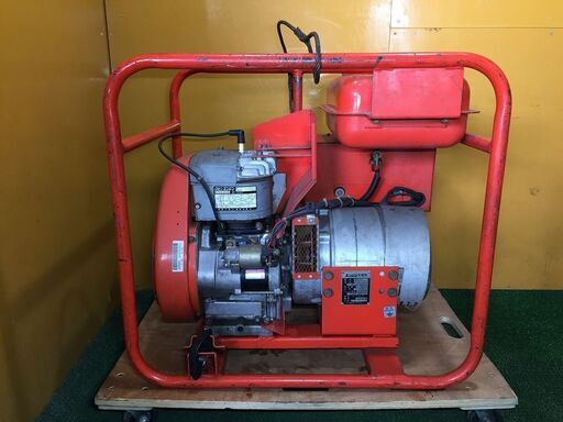 新潟発 エンジン発電機 デンヨー GRF-5F ガソリン 50Hz 100V 可動品