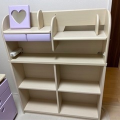 コイズミ　学習机 勉強机 美品　カラー デスク　充実セット　組み替え自由