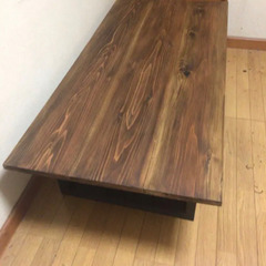 大特価 W150サイズ 無垢材ヴィンテージ調ダイニングテーブル 近場配送無料。