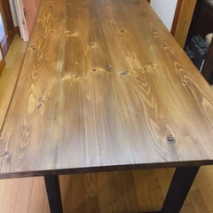 大特価 W150サイズ 無垢材ヴィンテージ調ダイニングテーブル 近場配送無料。