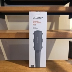 SALONIA ストレートヘアブラシスリムグレー