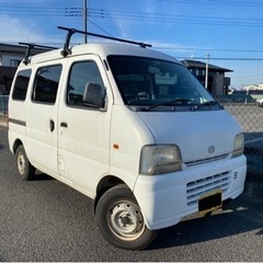 車検付き すぐ乗れます スズキ エブリィ バン ルーフキャリア付...