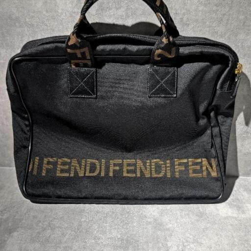 FENDI　フェンディ ナイロン　ロゴ　ハンドバッグ