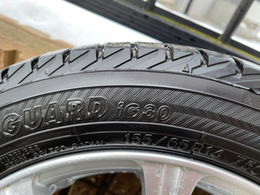 タイヤ、ホイール 最終値下げ超美品‼️スタッドレスタイヤ155/65R14 