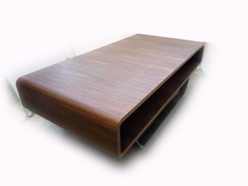 ニトリ センターテーブル(セリス120) ローテーブル 木製シャレな曲げ木
