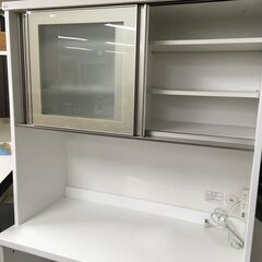 J779 ニトリ 食器棚 レンジボード リガーレ 100KB-WH ホワイト 1003 