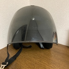 【ネット決済・配送可】ヘルメット(バイザー付)
