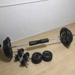 最終価格　アイロテック(MAX155kg)バーベル・ダンベルセット