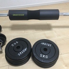 最終価格　アイロテック(MAX155kg)バーベル・ダンベルセット