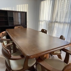 ダイニングテーブルとソファ（値段交渉承ります） 決まりました】ソファダイニング4点セット ダイニングテーブル ソファ