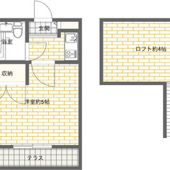 内装フルリフォーム済み！敷金、礼金、仲介手数料ゼロ！方南町駅徒歩7分！笹塚駅徒歩13分！１Ｋロフト付き角部屋！ 51,000円！ - 不動産