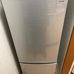 【美品】SHARP 2018年製冷蔵庫(167L) SJ-D17D-S
