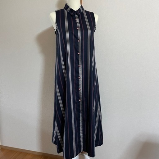 ハンドメイドレディースaラインシャツワンピース前あき 上野屋 桜川の服 ファッションの中古 古着あげます 譲ります ジモティーで不用品の処分