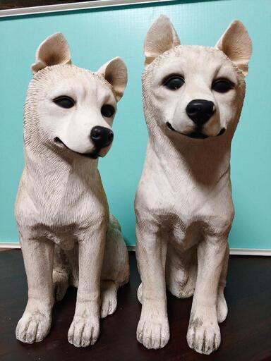 ワンちゃん置物　2匹セット