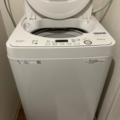 (受け渡し決定)SHARP 5.5kg 洗濯機 2019年製　