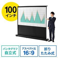 【新品未開封/無償】プロジェクタースクリーン 100インチ 16...